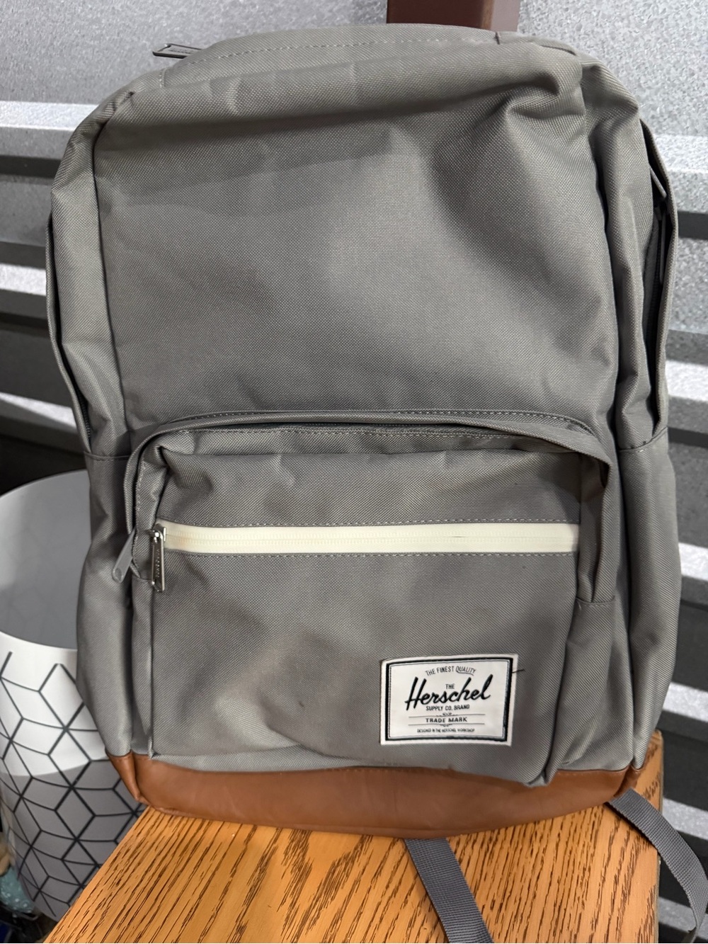 Herschel Supply Company Gray Backpack with Brown Base